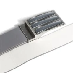 Adidas Reversible 3 Stripe Tour Golf Belt FI3130 -ADIDAS Store FI3130 3 HARDWARE Photography DetailView2 white