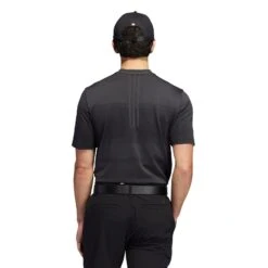 Adidas Statement Seamless Primeknit Golf Polo Shirt H61758 -ADIDAS Store H61758 5 APPAREL OnModel BackView white