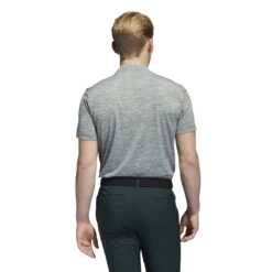 Adidas Textured Stripe Sport Golf Polo Shirt HF9044 -ADIDAS Store HF9044 5 APPAREL OnModel BackView white
