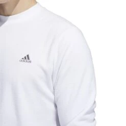 Adidas Core Crew Neck Golf Pullover HF9133 -ADIDAS Store HF9133 7 APPAREL OnModel DetailView1 white