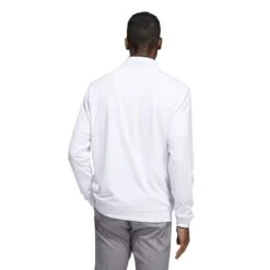 Adidas UPF Lightweight 1/4 Zip Golf Pullover HM8263 -ADIDAS Store HM8263 5 APPAREL OnModel BackView white