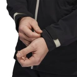 Adidas RAIN.RDY Golf Jacket HN4128 -ADIDAS Store HN4128 9 APPAREL OnModel DetailView2 white