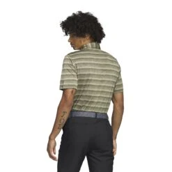 Adidas 2-Colour Stripe Golf Polo Shirt HR8007 -ADIDAS Store HR8007 5 APPAREL OnModel BackView white