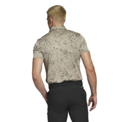 Adidas Jacquard Golf Polo Shirt HS1118 8 Adidas Jacquard Golf Polo Shirt HS1118 -ADIDAS Store HS1118 5 APPAREL OnModel BackView white