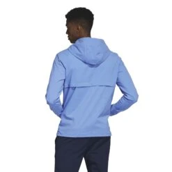 Adidas Ripstop 1/4 Zip Golf Hoodie HY5378 -ADIDAS Store HY5378 5 APPAREL OnModel BackView white
