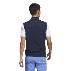 Adidas Elevated 1/4 Zip Golf Vest IB4541 9 Adidas Elevated 1/4 Zip Golf Vest IB4541 -ADIDAS Store IB4541 5 APPAREL OnModel BackView white