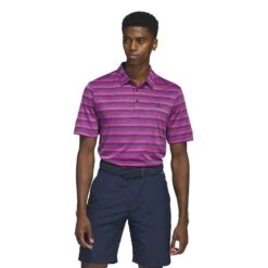 ADIDAS Store -ADIDAS Store adidas 2 Colour Stripe Golf Polo Shirt HR8010 4