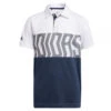 Adidas Junior Print Colour Blocking Polo Shirt GM4116 -ADIDAS Store adidas Boys Print Colour Blocking Polo Shirt GM4116 16