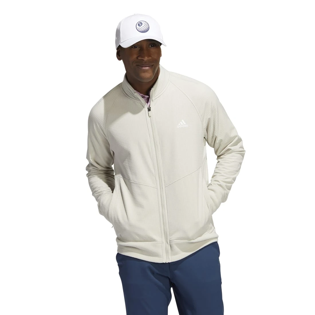 Adidas Statement Full Zip Golf Mid Layer HM7376 4 Adidas Statement Full Zip Golf Mid Layer HM7376 - Image 2